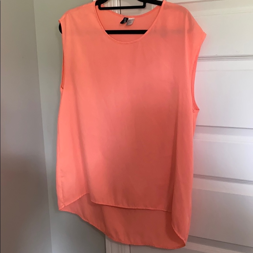 Divided by H&M coral blouse